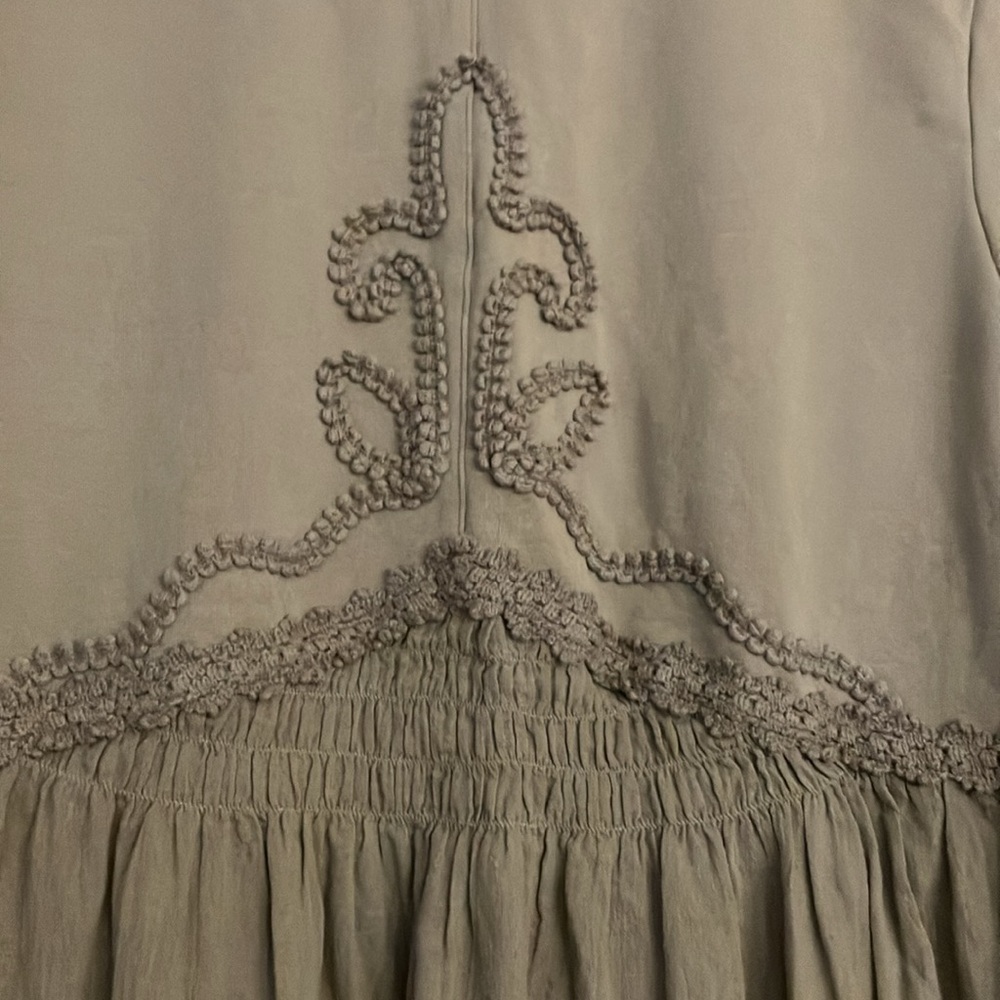 Soft Surroundings Small Taupe Topper Button Front… - image 5